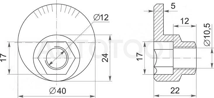 Гайка эксцентрика нижнего рычага задняя -T112919031AB CHERY для TOYOTA CAMRY, TOYOTA CAMRY GRACIA, TOYOTA CARINA, TOYOTA CORONA, TOYOTA CARINA E, TOYOTA CORONA PREMIO, TOYOTA HARRIER, LEXUS RX300, TOY