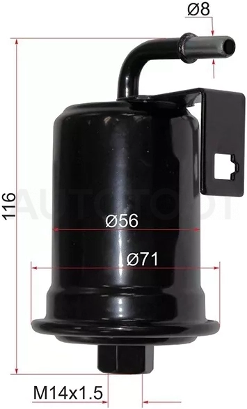 Фильтр топливный TOYOTA LAND CRUISER 100 2UZ 98-07/LEXUS LX470 2UZ 98