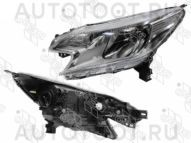 Фара левая под корректор, галоген (Евросвет) -  для NISSAN NOTE