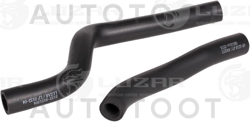 Патрубок печки 2123 (2шт) LUZAR (LPKh 0123) (с длинным патрубком) -LPKH0123 Luzar для CHEVROLET NIVA