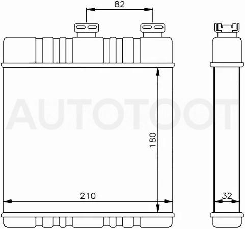 Радиатор отопителя салона Opel Astra 98-13 / Zafira 99-14