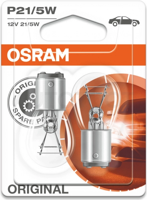 Лампа P21/W5 12V Osram 2шт