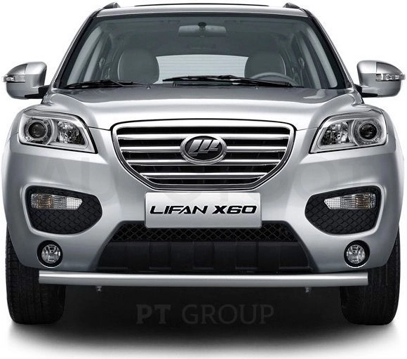 LIFAN X60 2012-2016 Защита переднего бампера одинарная Ø63мм (НПС) - Артикул 14010101 - Производитель PT Group - Фото, Отзывы, Цены