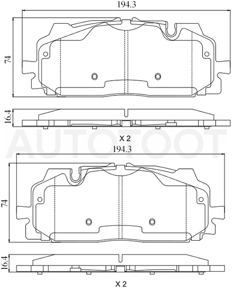 Колодки тормозные (Спереди) Audi A4 15- / A5 16- / Q5 16- / Q7 15- / Volkswagen Touareg 18- / Audi RS5 17- / S5 17