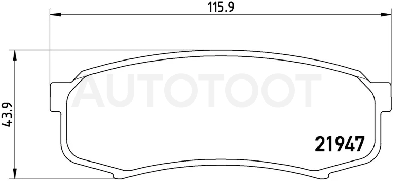Колодки тормозные (Сзади) Lexus RX 00-03 / Mitsubishi Pajero 06-20 - Артикул P83024 - Производитель Brembo - Фото, Отзывы, Цены