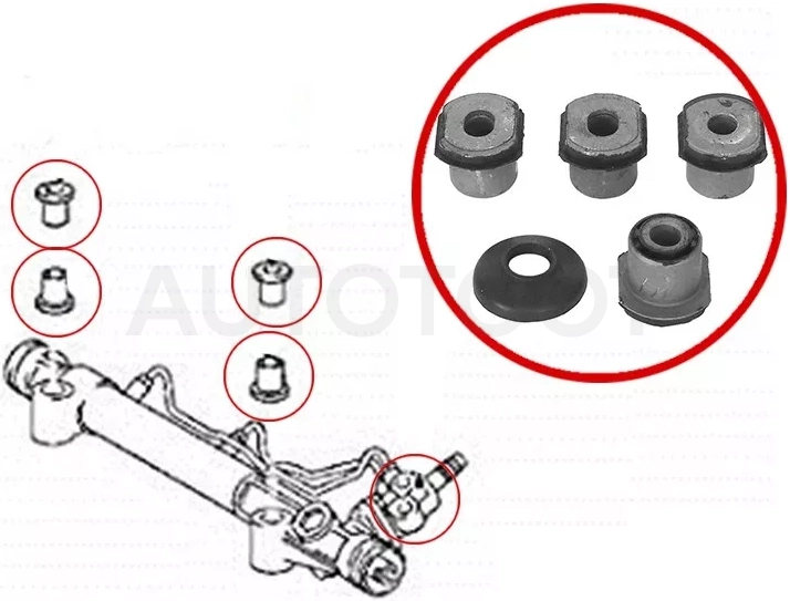 Сайлентблок рулевой рейки Toyota Hilux Pick Up 04-15 / Fortuner 04-08