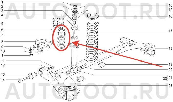 Пыльник заднего амортизатора -20021 Rosteco для LADA (ВАЗ) GRANTA, LADA (ВАЗ) PRIORA, LADA (ВАЗ) 2108, LADA (ВАЗ) 2109, LADA (ВАЗ) 21099, LADA (ВАЗ) 2110, LADA (ВАЗ) 2111, LADA (ВАЗ) 2112, LADA (ВАЗ)
