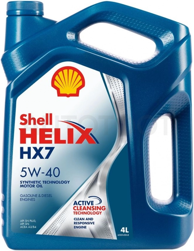 Масло моторное полусинтетическое Shel Helix HX7 SN+ 5W-40 4л - Артикул 550051497 - Производитель SHELL - Фото, Отзывы, Цены