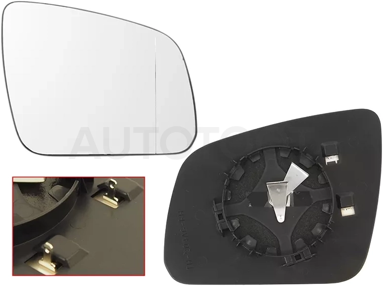 Полотно зеркала Mercedes-Benz C-Class 07-11 (Справа/ Обогрев/ асферическое) - Артикул STMD08940G1 - Производитель Sat - Фото, Отзывы, Цены