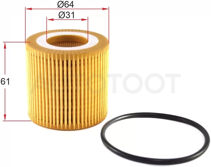Фильтр масляный (картридж) VW POLO 1,2 01-/SKODA FABIA 02-/RAPID 12-/ROOMSTER 06-/SEAT IBIZA 02