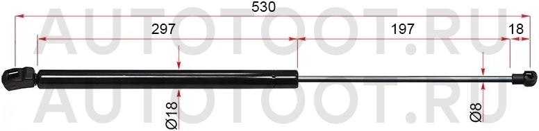 Амортизатор крышки багажника -ST5G6827550C Sat для VOLKSWAGEN GOLF