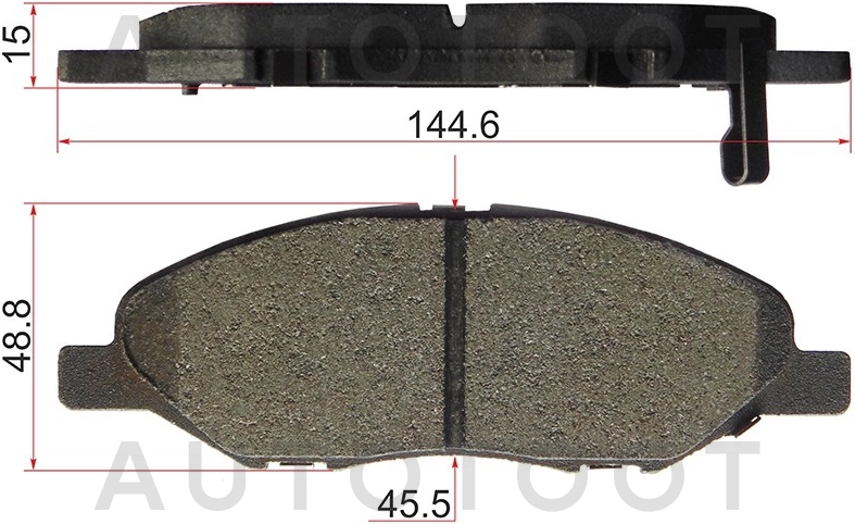 Колодки тормозные передние правый руль -WS223500 Jeenice для NISSAN TIIDA, NISSAN BLUEBIRD SYLPHY, NISSAN MARCH, NISSAN AD, NISSAN CUBE, NISSAN NOTE