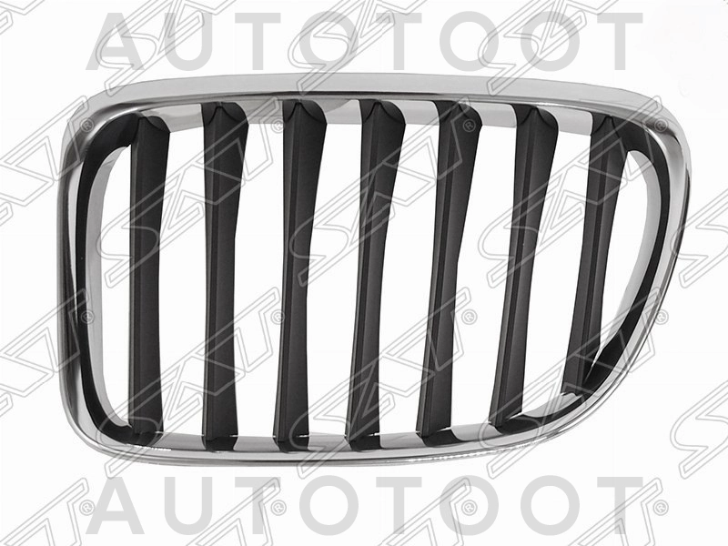 Решетка радиатора левая хром-черная -STBMX10932 Sat для BMW X1