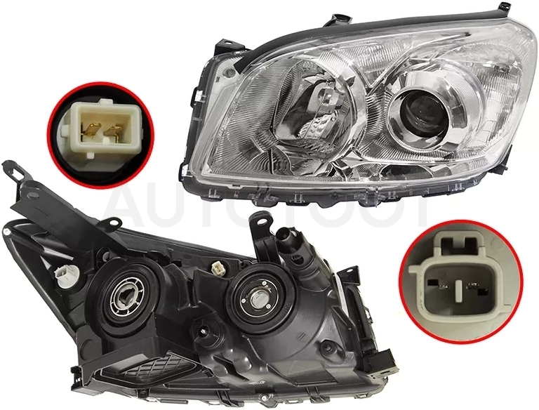 Фара Toyota RAV4 (XA30) 08-13 (Слева/ Галоген/ Ручная регулировка) - Артикул 20B742052B - Производитель Tyc - Фото, Отзывы, Цены