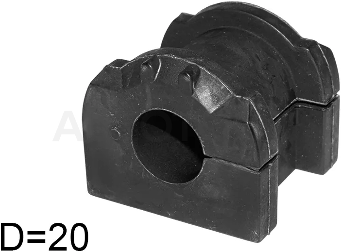 Втулка стабилизатора Mitsubishi ASX 10-16 / Lancer 07-17 / Outlander 05-12 / Citroen C4 Aircross 12-16 / C-Crosser 07-12 / Mitsubishi Delica D:5 07- / Galant Fortis 07-15 / Lancer Evolution 07-17 / Peugeot 4007 07-14 (Перед/ 20.00)