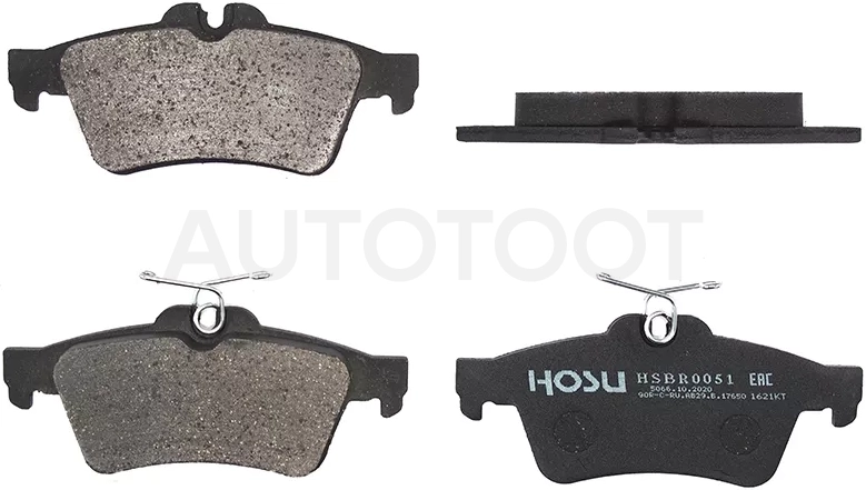 Колодки тормозные (Сзади) Citroen C5 08-17 / Ford Focus 04 - Артикул HSBR0051 - Производитель Hosu - Фото, Отзывы, Цены