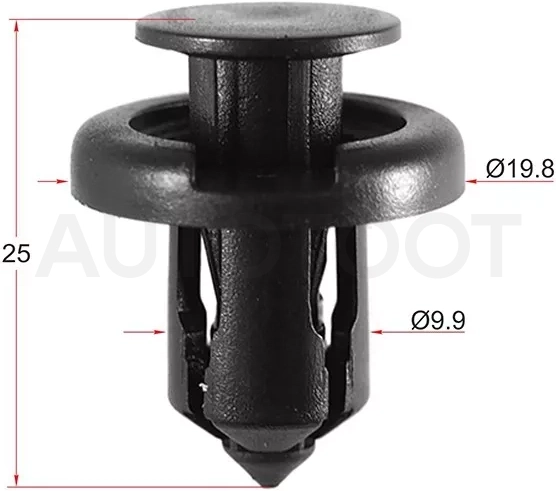 Клипса HONDA/KIA/HYUINDAI (Продажа по 10шт) - Артикул STKJ1013 - Производитель Sat - Фото, Отзывы, Цены