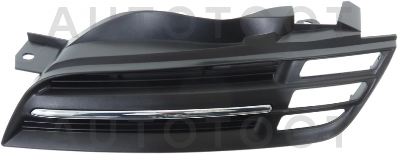 Решетка радиатора левая (черная, хром) -  для NISSAN MARCH