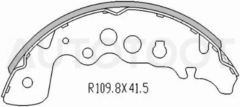 Колодки тормозные задние барабанные -ST5320065D11 Sat для SUZUKI GRAND VITARA