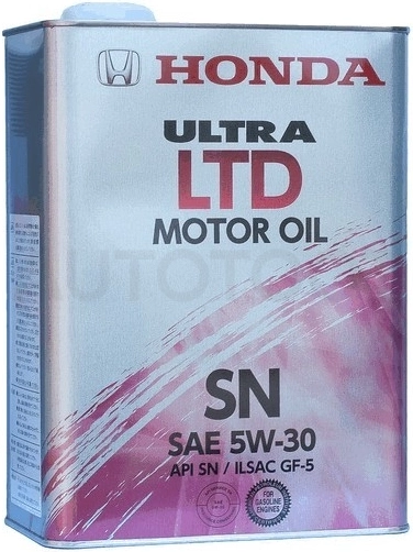 5W-30 Моторное масло HONDA ULTRA LTD SN/GF-5 4л - Артикул 0821899974 - Производитель FANFARO - Фото, Отзывы, Цены