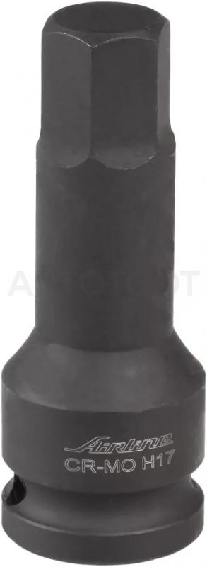 Головка ударная торцевая 1/2"DR внешний шестигранник H17, L=78мм