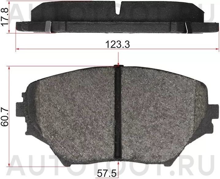 Колодки тормозные (Спереди) Toyota RAV4 (CA20) 00-05 - Артикул ST0446542130 - Производитель Sat - Фото, Отзывы, Цены
