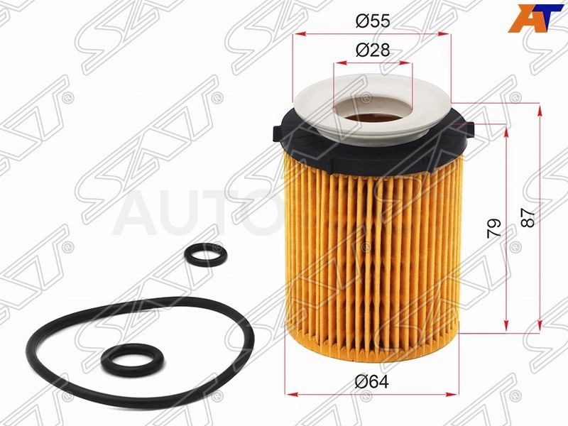 Фильтр масляный (картридж) M270/274 -STA2701800009 Sat для MERCEDES C-CLASS, MERCEDES E-CLASS, MERCEDES GLC-CLASS