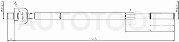 Тяга рулевая TOYOTA BB/CALDINA/CARINA/CORONA/ECHO/GAIA/IPSUM/IST/NADIA/RAUM/VITZ/YARIS 4WD 92-05