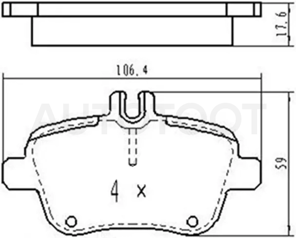 Колодки тормозные (Сзади) Mercedes-Benz A-Class 12-18 / CLA-Class 13-19 / GLA-Class 13-19