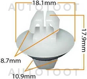 Клипса 90467-11063 -KJ509 Masuma для TOYOTA RAV4, TOYOTA FUN CARGO