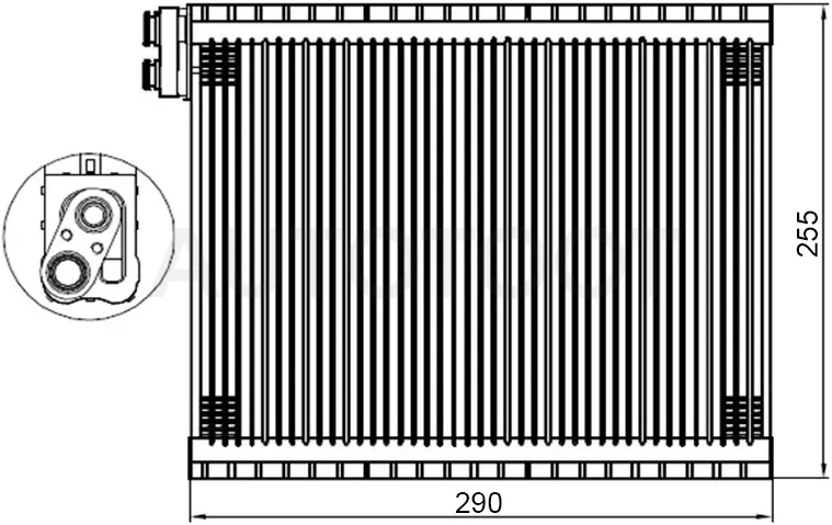 Испаритель кондиционера Toyota Land Cruiser Prado (J120) 02-09 / Lexus GX 02-09 - Артикул ST8850135100 - Производитель Sat - Фото, Отзывы, Цены