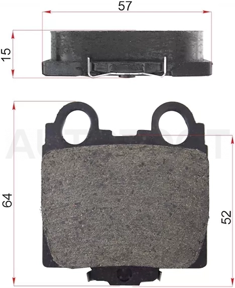 Колодки тормозные (Сзади) Toyota Crown 99-07 / Mark II (X110) 00-04 / Lexus IS 98-05 / SC 01-10 / Toyota Altezza 98-05 / Aristo 97-04 / Brevis 01-07 / Crown Majesta 99-04
