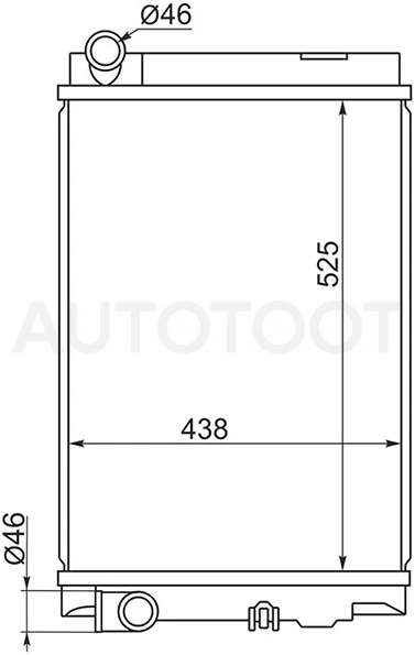 Радиатор Mitsubishi Fuso Canter FE7 02-12 - Артикул MC00841 - Производитель Sat - Фото, Отзывы, Цены