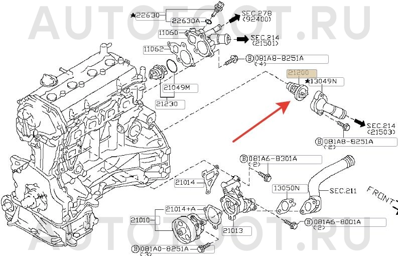 Термостат 82-градуса -2340066SX Stellox для NISSAN ALMERA, NISSAN PRIMERA, NISSAN X-TRAIL, NISSAN TEANA