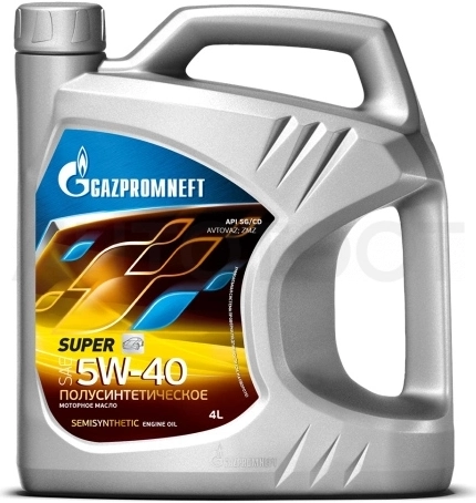 Масло моторное полусинтетическое 5W-40 Gazpromneft Super 4л - Артикул 2389901316 - Производитель Gazpromneft - Фото, Отзывы, Цены