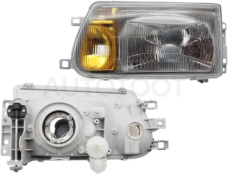 Фара Toyota Dyna 95-99 / ToyoAce 95-99 (Слева/ жёлтая ПТФ) - Артикул ST2121167YL - Производитель Sat - Фото, Отзывы, Цены