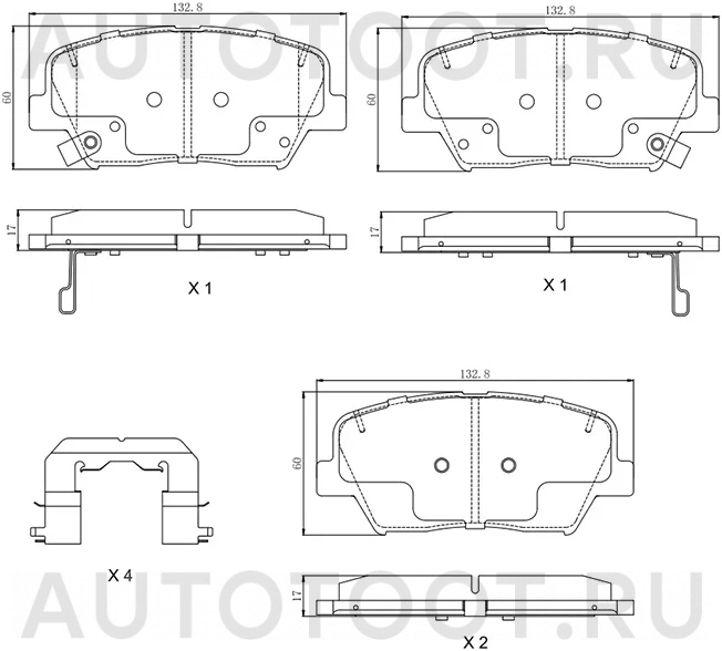 Колодки тормозные (Спереди) Hyundai Elantra 10-20 / Kia Ceed 12-16 - Артикул ST58101F2A00 - Производитель Sat - Фото, Отзывы, Цены