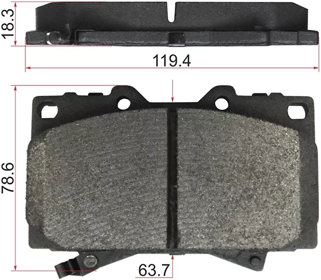 Колодки тормозные (Спереди) Toyota Land Cruiser (J100) 95-23 / Lexus LX 98-07