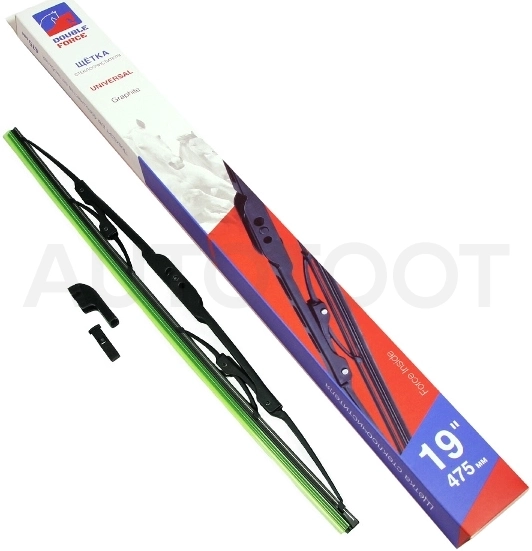 Щетка стеклоочистителя каркасная 475мм (19") DOUBLE FORCE
