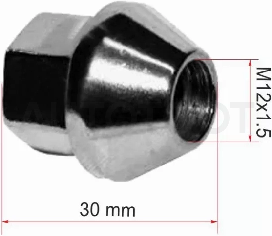 Гайка колесная FORD FOCUS 08-/FIESTA 03-/C-MAX 07-/MONDEO 07-/KUGA 08-12