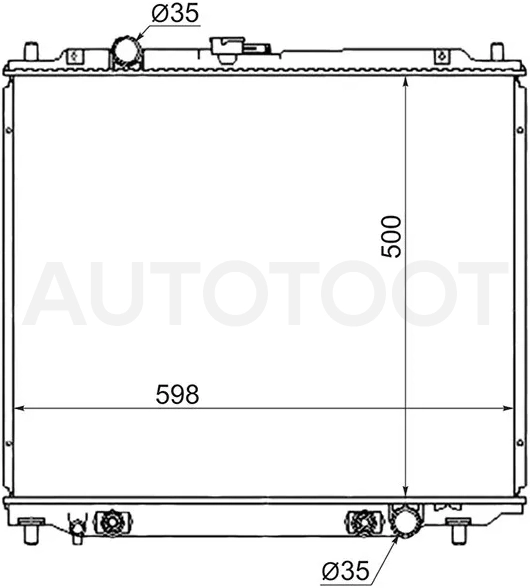 Радиатор Mitsubishi Pajero 91-00 - Артикул MC000628L - Производитель Sat - Фото, Отзывы, Цены