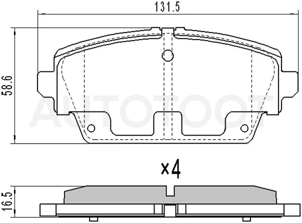 Колодки тормозные (Спереди) Nissan Almera 95-00 / Primera 01-08 / Tino 98-06