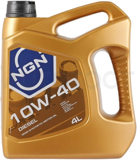 10W-40 DIESEL CF/SL 4л полусинтетика - Артикул V172085328 - Производитель NGN - Фото, Отзывы, Цены
