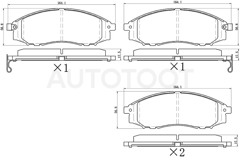 Колодки тормозные (Спереди) Nissan Pathfinder 95-09 / Navara 98-15 / NP300 08-15 / Xterra 00-05
