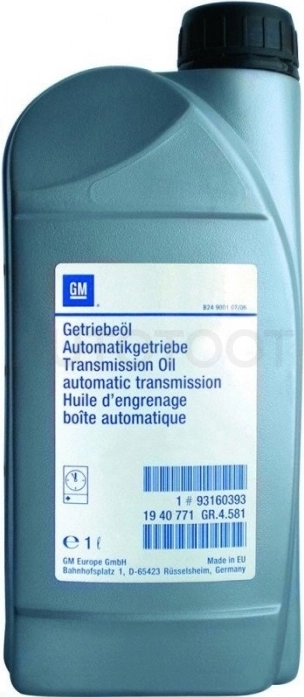ATF Масло трансмиссионное синтетическое "GM", 1л 1940771 - Артикул 1940771 - Производитель General Motors - Фото, Отзывы, Цены