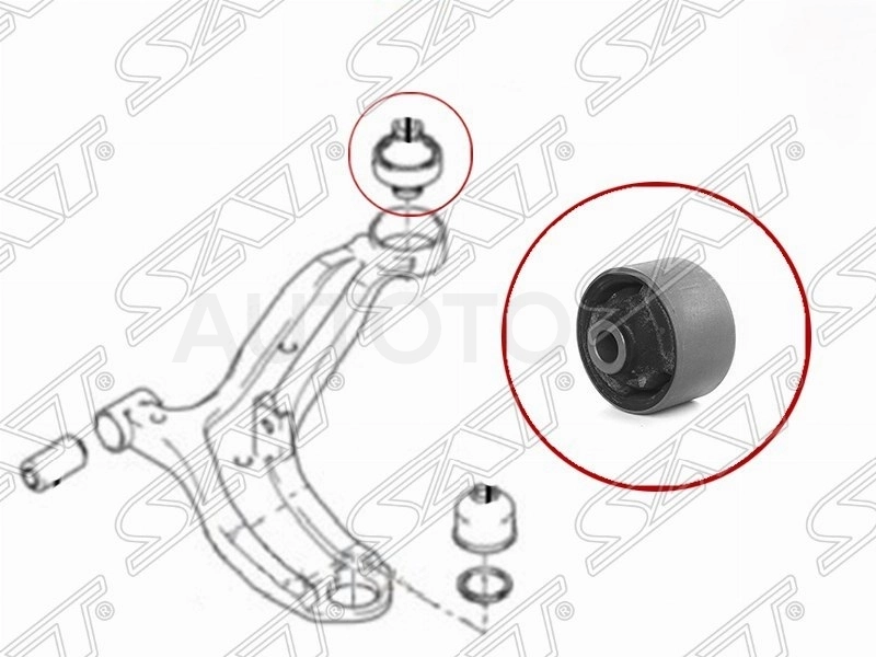 Сайлентблок переднего рычага задний -ST545844L000 Sat для KIA RIO, HYUNDAI SOLARIS, KIA SPORTAGE