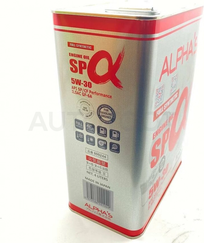 Масло моторное синтетическое 5W-30 SN/GF-5 ALPHAS 4л - Артикул 809244 - Производитель Alphas - Фото, Отзывы, Цены