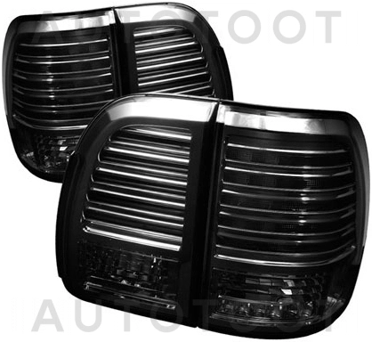 Фонарь задний левый+правый (комплект, тюнинг, черный-хром, диодный) -  для LEXUS LX470, TOYOTA LAND CRUISER