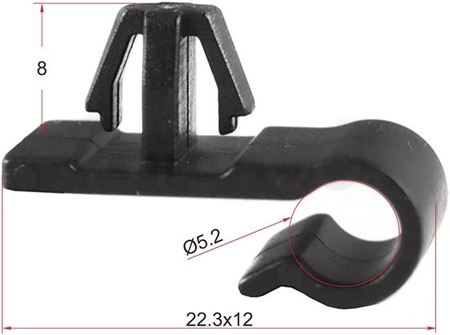 Клипса упора капота TOYOTA/LEXUS (1 шт.) - Артикул STM10450 - Производитель Sat - Фото, Отзывы, Цены