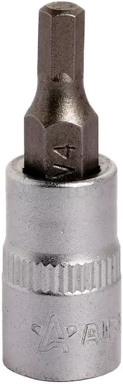 Головка 1/4" со вставкой HEX 4мм, L=38мм - Артикул ATAP029 - Производитель Airline - Фото, Отзывы, Цены
